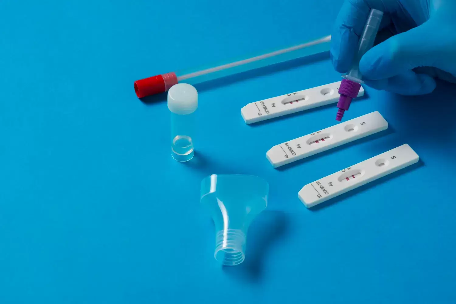 Um exame de PCR em tempo real